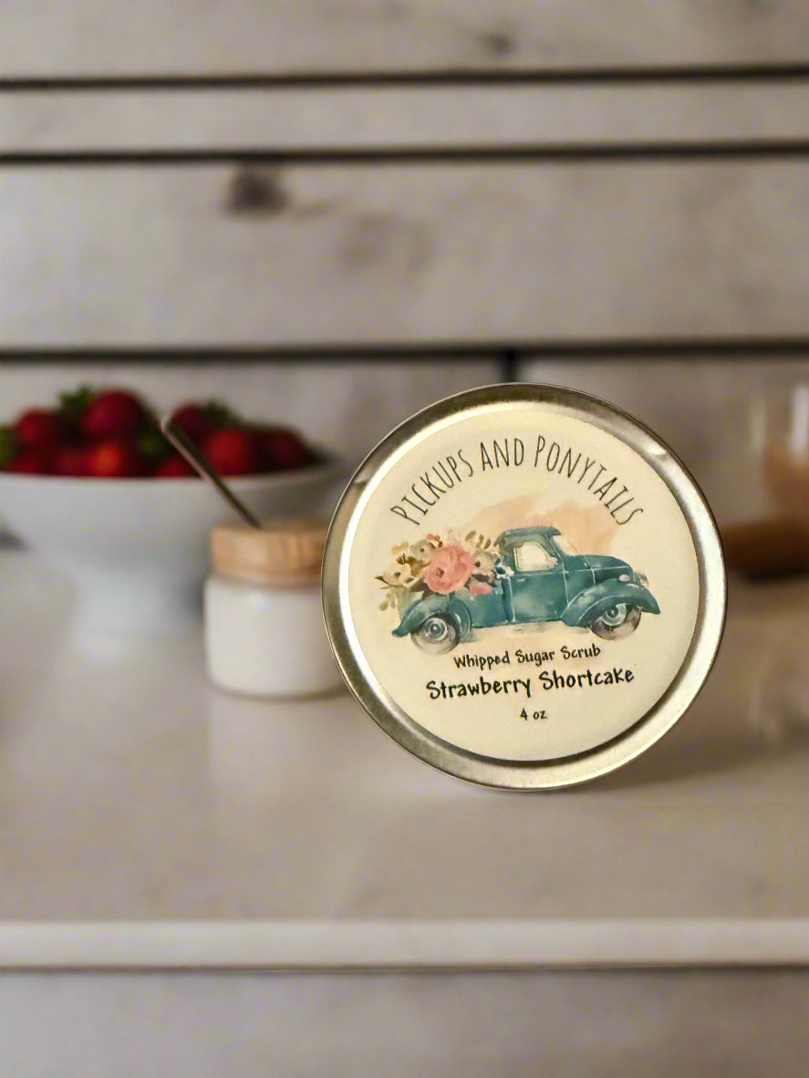 Strawberry Shortcake Whipped Sugar Scrub