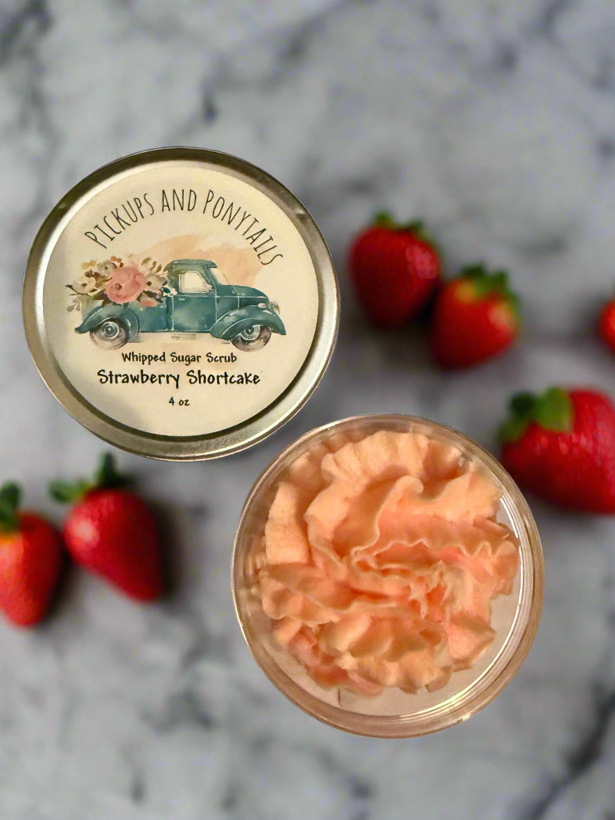 Strawberry Shortcake Whipped Sugar Scrub