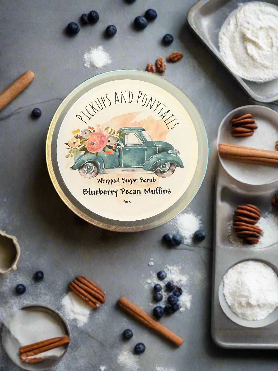 Blueberry Pecan Muffins Whipped Sugar Scrub