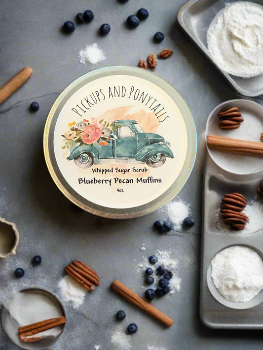 Blueberry Pecan Muffins Whipped Sugar Scrub